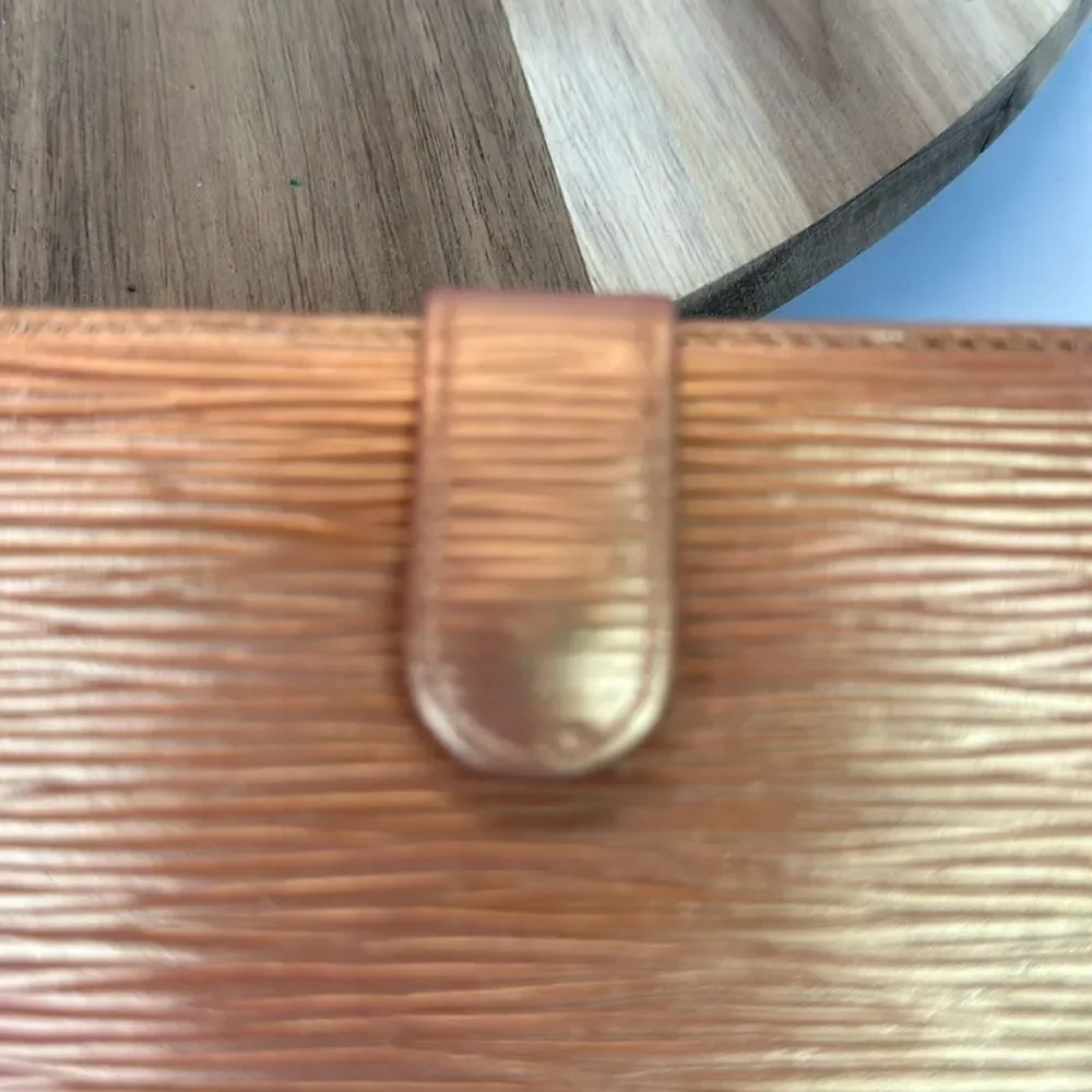 LOUIS VUITTON Epi Kisslock Wallet Authentic Custom Rose Gold